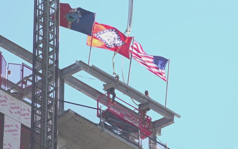 Saracen Casino Resort in Pine Bluff holds topping off ceremony