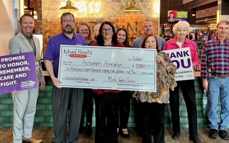 Mark Twain Casino fundraiser aids fight against Alzheimer’s for LaGrange association