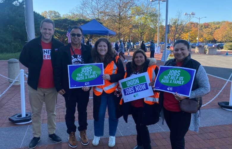 Unions rally to support a casino that could go up in Fairfax County